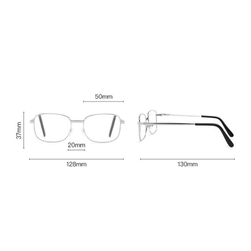 New Fashion Transparent Reading Glasses for Women Men Metal Frame Presbyopia Anti Blue Light Glasses +1 0 to 4 0