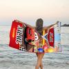 1pc Cars2 Beach Towel with Custom Name, Beach/Swimming/Bath/Picnic/Camping Towel, Suitable for Seaside Beaches