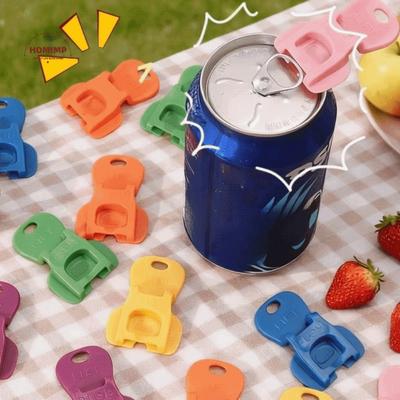 Easy To Pull Plastic Beverage Can Opener Dust Proof Labor-saving Tab Opener Multicolor Leakproof Bottle Opener Wedding Party