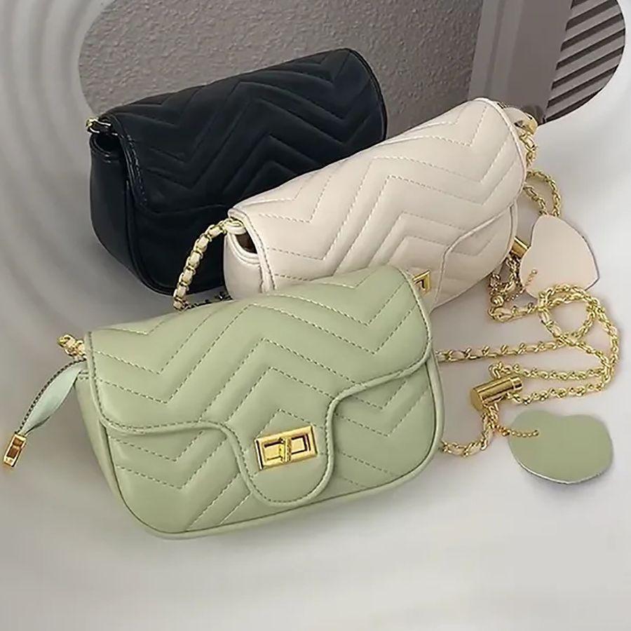 Borsa a tracolla All Ins Borsa Femminile Estate Marea Borsa a Catena Piccola Vento Profumato Piccola Borsa Quadrata Borsa a Spalla Singola