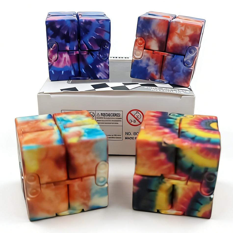 Fidgets Toy Autism Anti Stress Relief Creative Infinite Cube Magic Cube Office Flip Cubic Puzzle Stop Stress Reliever Autism Toy