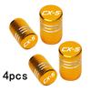 Car Wheel Tire Valve Caps Tyre Stem CGZWT Covers Airdust Waterproof For Mazda CX-5 CX5 2016-2024 Accessories