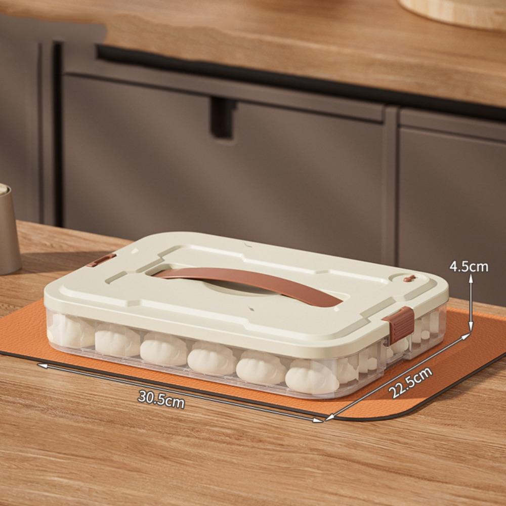 Multi-Layer Dumpling Storage Box Fresh Keeping 1/2/3/4/ Layers Freezer Box Large Capacity Sealed Food Storage Container
