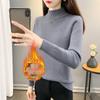 Women's Trendy Thickened Knit Pullover: 2025 Autumn/Winter Long Sleeve Round Neck Sweater