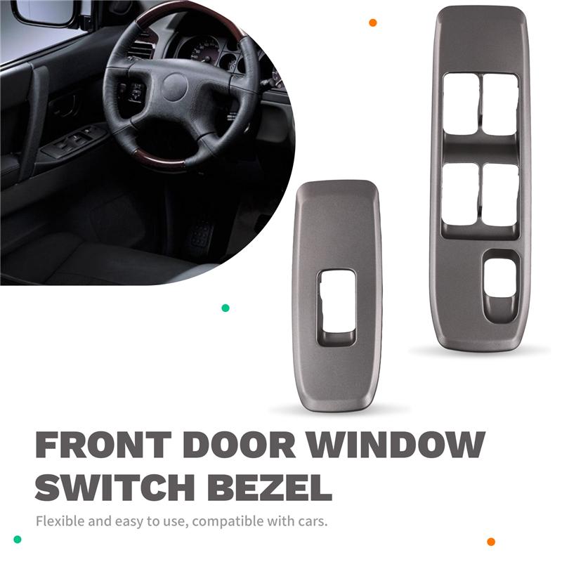 MR604166 8619A040HA Power Window Switch Panel 1 Pair For Mitsubishi Pajero/Montero V73 V77 00-06 Front Door Window Bezel