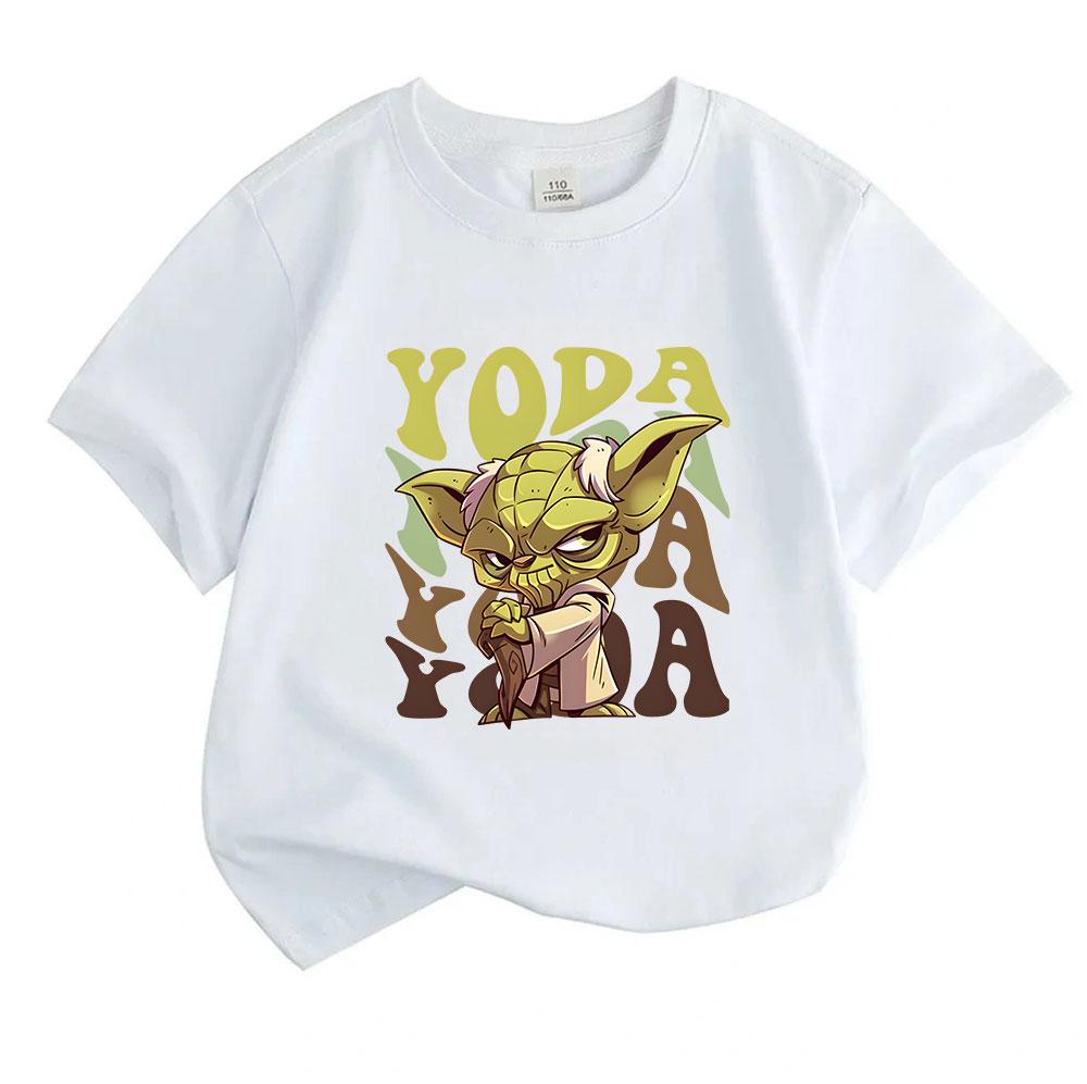 Kids Boys Girls 100% Cotton O-neck Short Sleeve T-Shirt, Cut