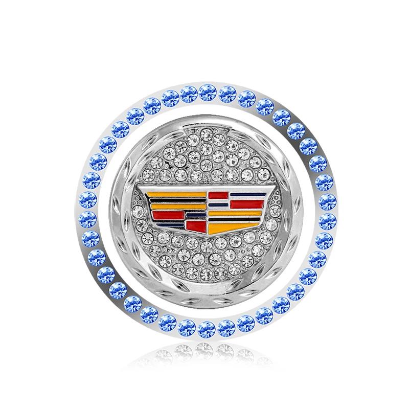 Diamond Car One-Click Start Stop Button Sticker Decorative Ring for Cadillac ATS BLS CT4 CTS SRX XT5 XT6 XTS Escalade Deville