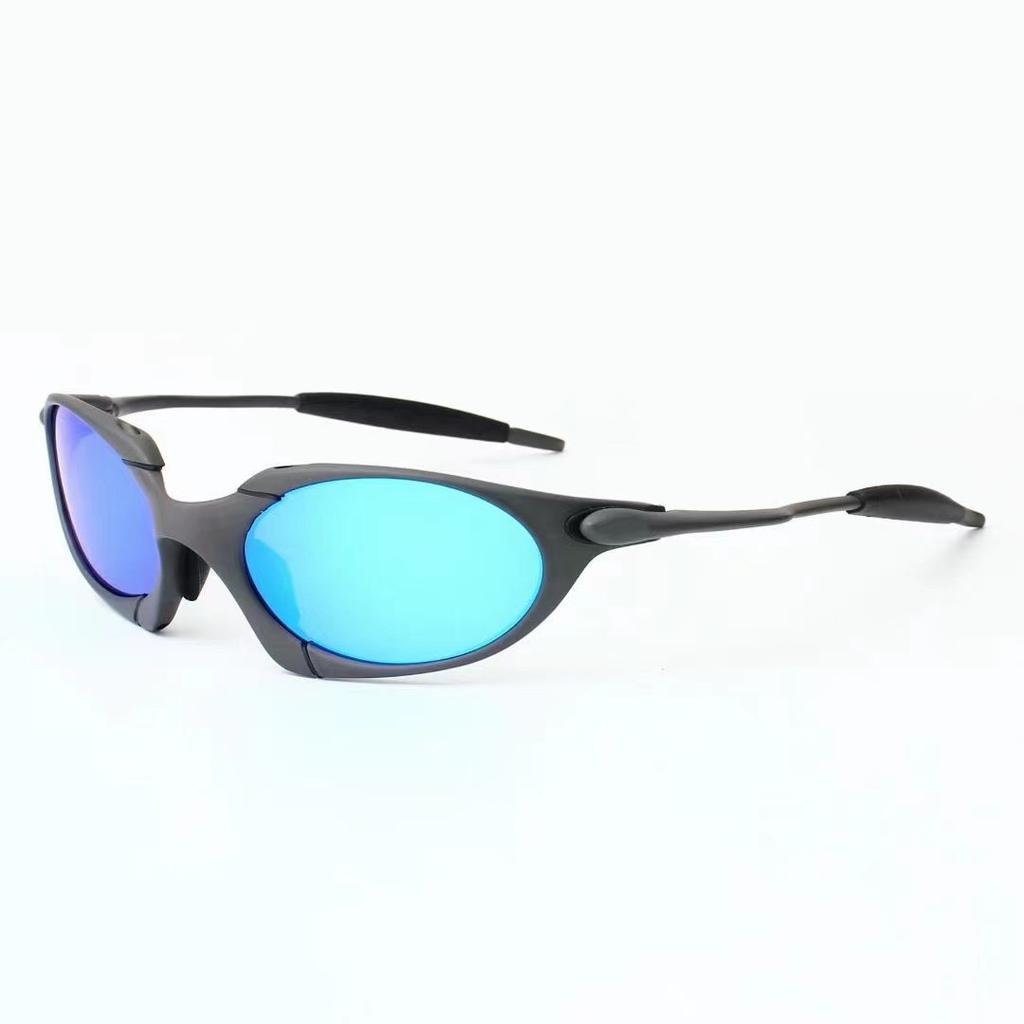 New outdoor metal-framed sunglasses with gray polarized lenses, a fashionable choice for both men and women, suitable for driving and sports