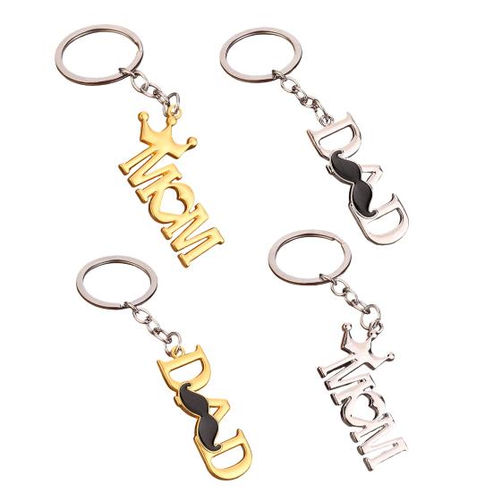 Keychain Pendant Lightweight Metal Texture Portable Key Ring Practical Stylish Keychain for Mother's Day/Father's