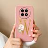 Cases For OPPO Realme12 12x 5G Elegant Rose Letter Soft Liquid Silicone Lens Protective Back Covers For Realme 12 X Bumper Funda