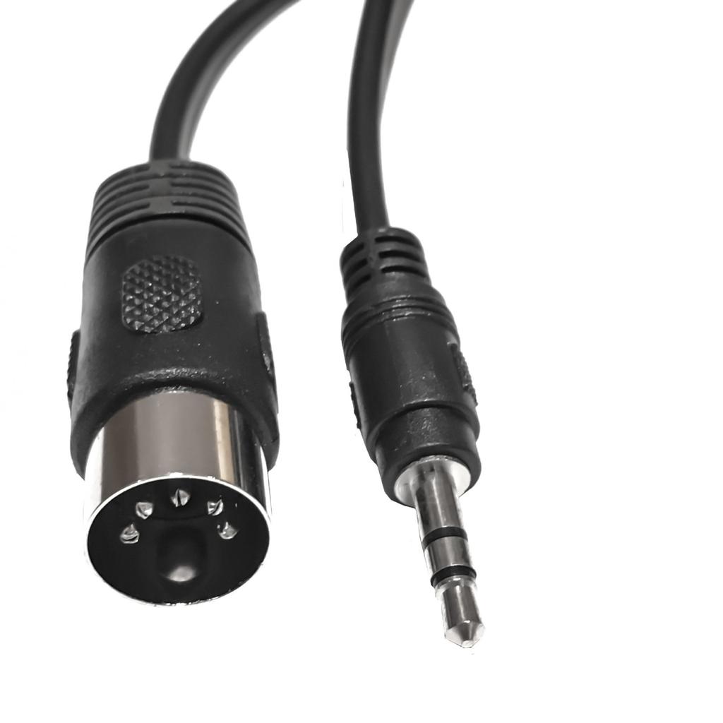 50cm 5-Pin Din Stecker auf 3,5mm Klinkenstecker Kabelverlängerung Soundkabel zum Anschluss europäischer Stereoanlagen