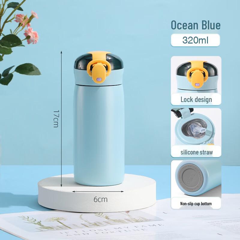 

Shangqi Kids 304 Stainless Steel Insulated Straw Water Bottle