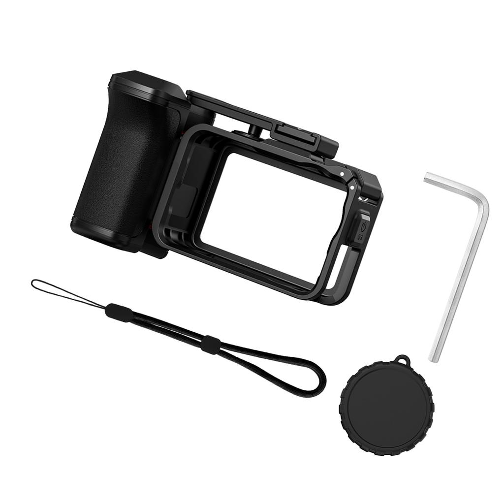 Komplettes Outdoor Action-Kamera-Griff-Kit für Action 6 Schutzrahmen Magnetische Schnellbefestigung und Kalt Schuh Halterung