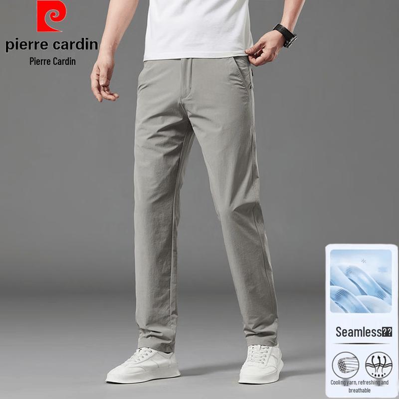 Pierre Cardin Men s Ice Silk Straight-Leg Casual Pants 28