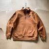 High-Quality Mens Half-Zip Stand Collar Sweatshirt Trendy Casual Couple Outerwear