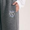 DEESHA Girls' Straight-Leg Pants with Heart Embroidery