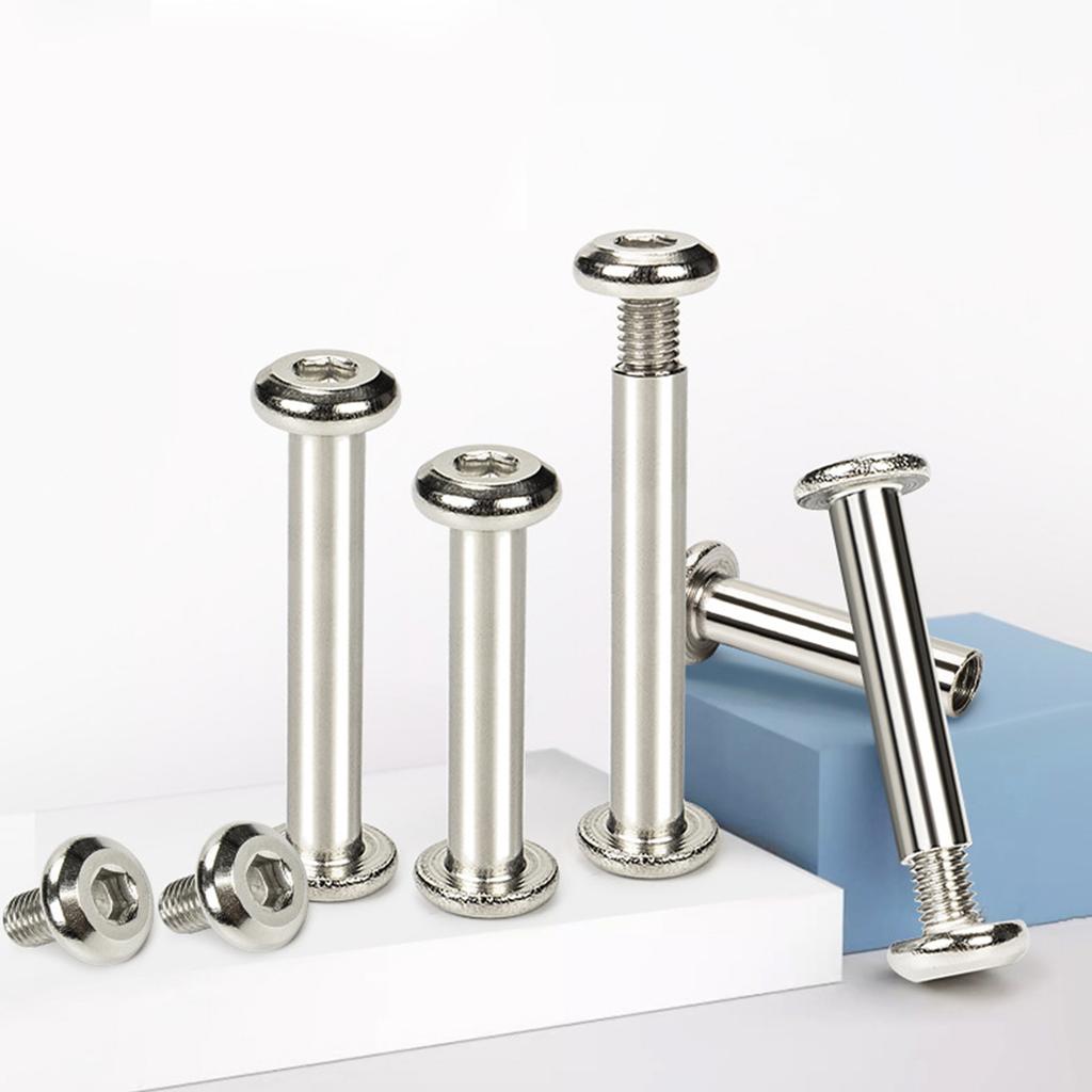 10x Nýty pro opravu zavazadlových koleček 30/35/40/45/50 mm Nýtovací šrouby s vnitřním šestihranem Kovové šrouby pro opravu koleček