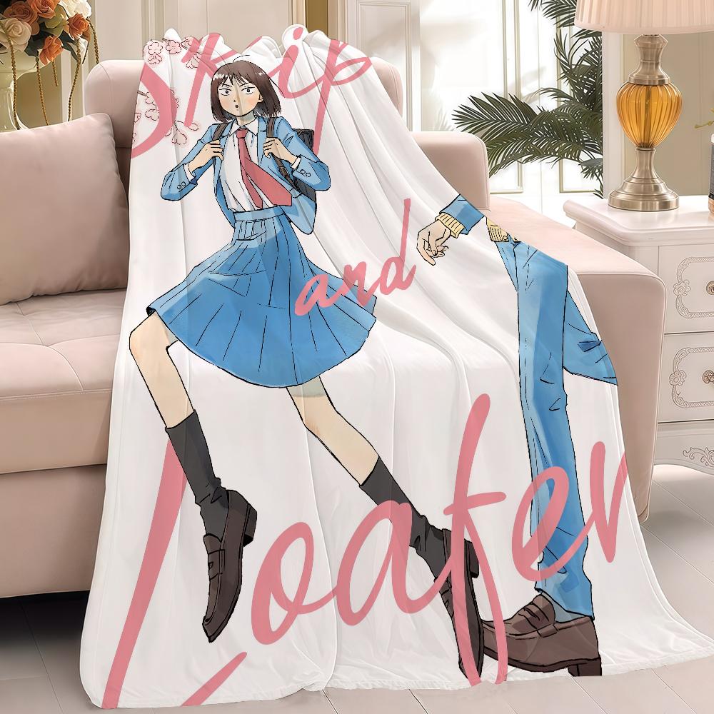 ANIME Skip and Loafer Blanket Warm And Soft Suitable For Bedroom Living Room Sofa Bed Office Travel Camping