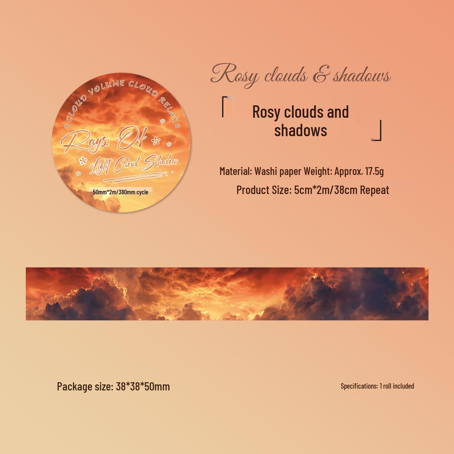 ZABC Washi Tape: Cloud Unfurl Series - 6 Sky-Themed Styles for DIY Journals