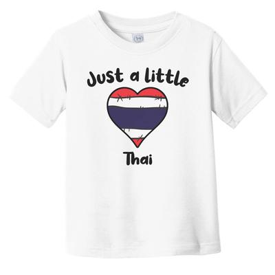 Just A Little Thai Cute Thailand Flag Heart Infant Toddler T-Shirt