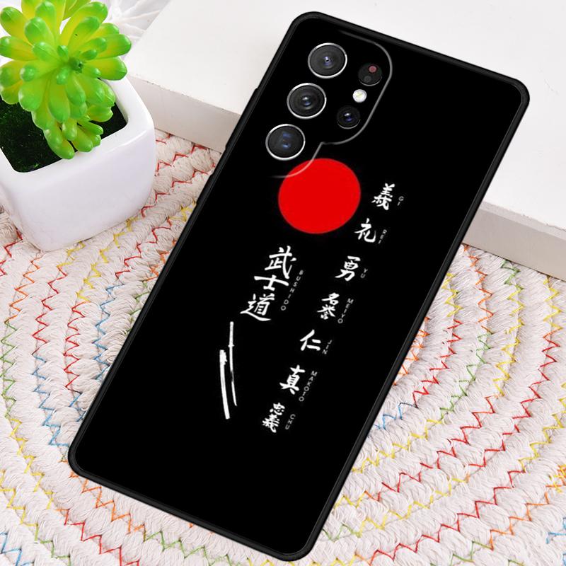 Japanisches Bushido Samurai Silikon Handyhülle Für Samsung Galaxy note 10 pro S26 S25 S24 S23 S22 S21 Plus S25Ultra Capa Abdeckung