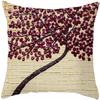 Oil Painting Tree Cushion Cover for Sofa Livingroom Pillow Case Home Decoration % Polyester Vintage Throw Pillow Cover