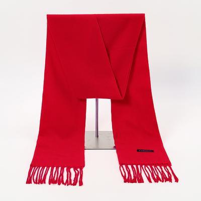 Ladies' Winter Red Scarf Outdoor Warm Pashmina Scarf Fashion Corner Marker Tessles Thick Muffler Banquet Party Long Shawl