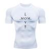 Men's Compression Fitness Sports T-Shirt, Trendy Letter MOVE