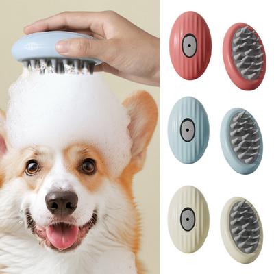 4-in-1 Haustierpflegebürste Hundefellbürste mit Wasserspray Weiche Silikonborsten Haustier-Massagekamm für Katzen Hunde Baden Pflege Haarentfernung