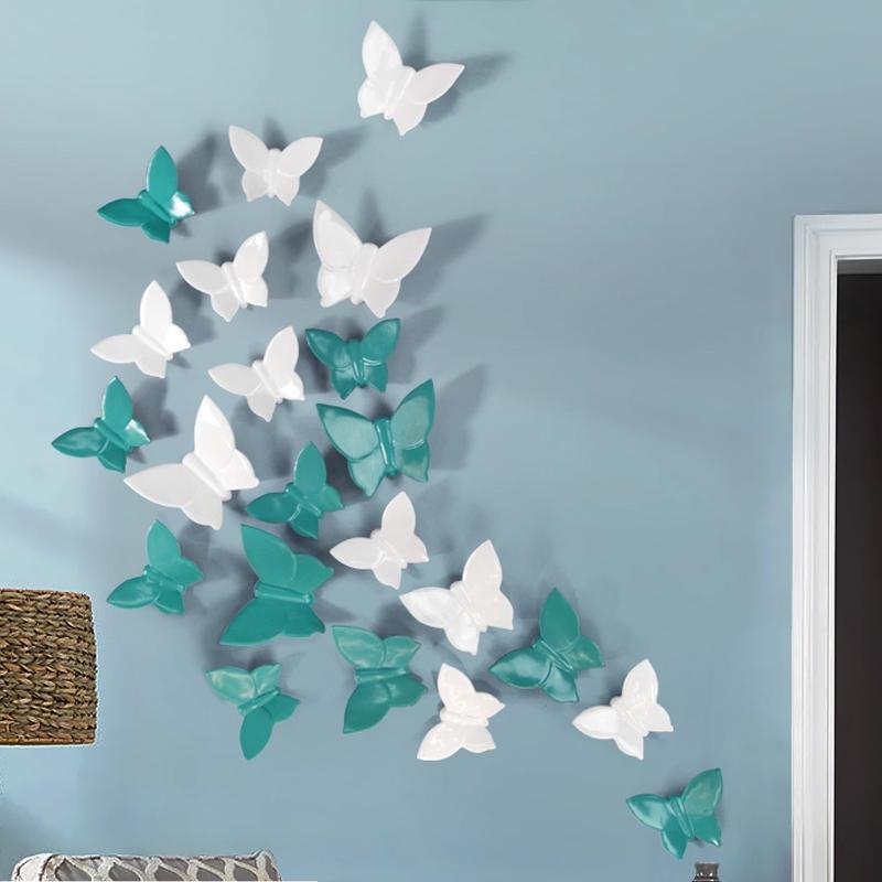 Modern Creative Decorations Butterfly Wall Decoration Wall Decoration Living Room Background Wall Hanging Pendant Decoration