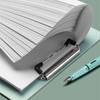 Supplies with Low Profile Clip Student File Folder Writing Pad Splint Memo Clip Plastic Clipboard