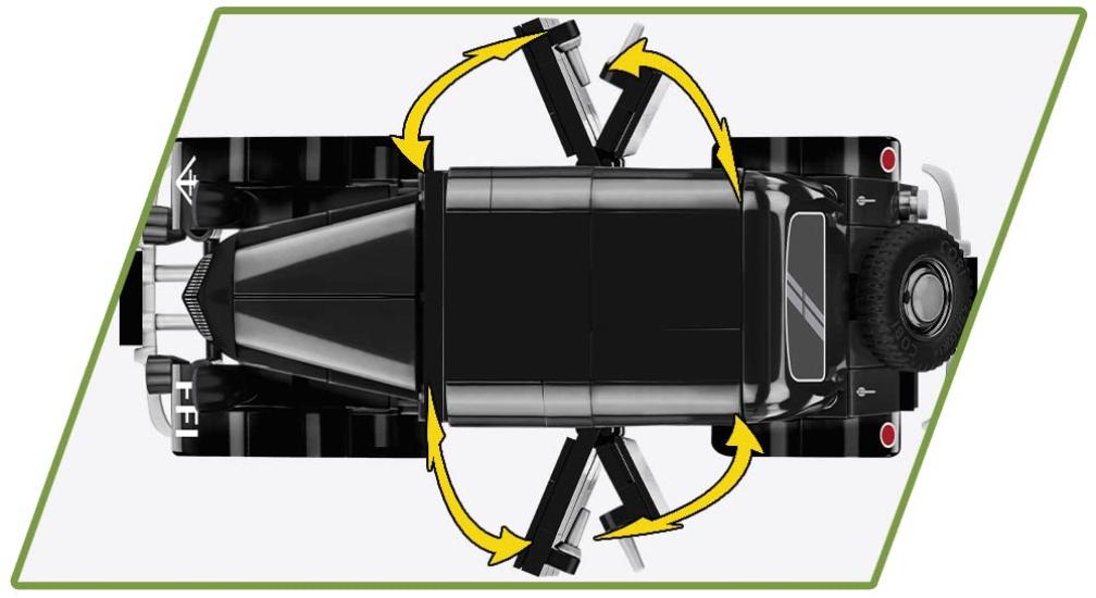 Cobi Historical Collection #2266 Citroën Traction 11C (French Army) 135 Scale