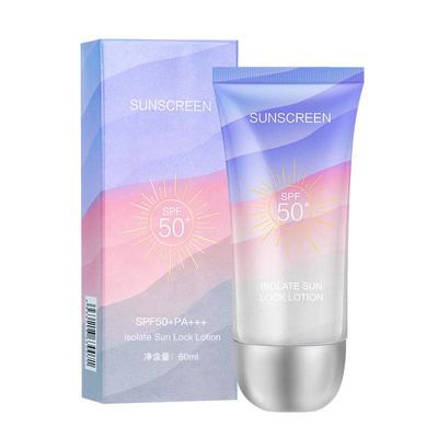 Αντηλιακή λοσιόν SPF50+PA+++ Για πρόσωπο και σώμα, αδιάβροχη και με προστασία από την υπεριώδη ακτινοβολία, απομόνωση και προστασία. Δροσερή, αναπνεύσιμη αντηλιακή κρέμα 50g
