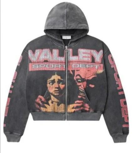 New digital 3D printing zipper Y2K sweater jacket for men and women