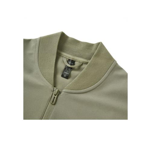 adidas Brand Logo Casual Long-Sleeve Jacket, Unisex, Olive Green