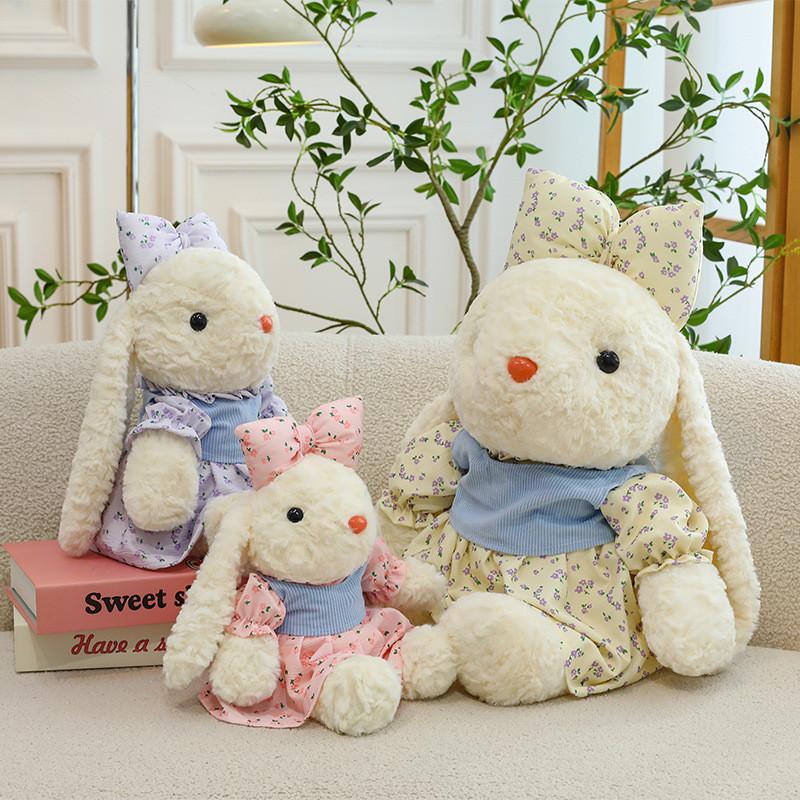 Floral Cute Dress Bunny Plush Cartoon Children Pillow Pillow Girl Birthday Gift