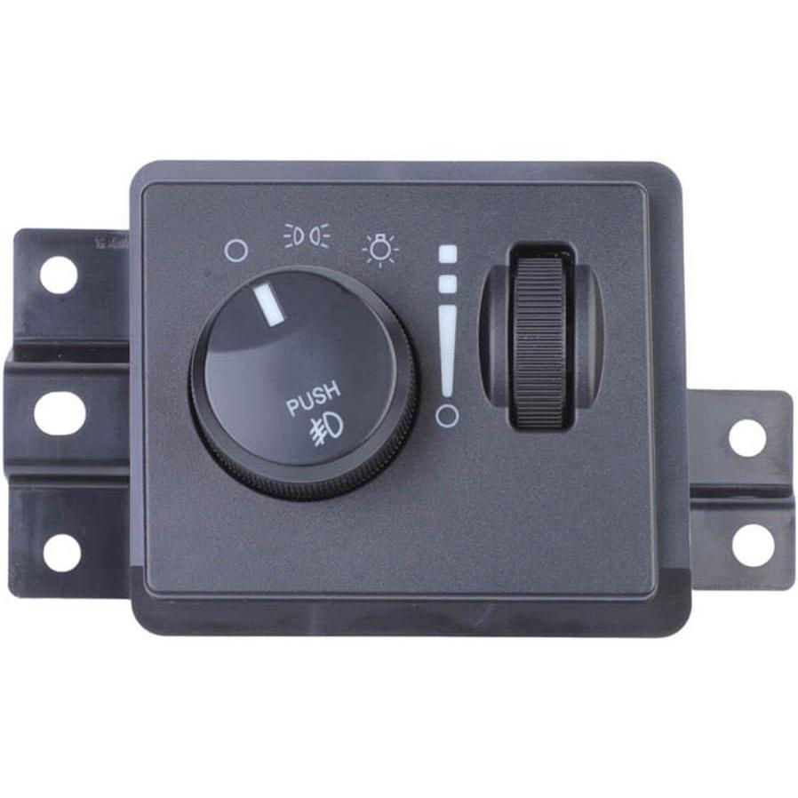 EUPLI 56049116AB Front Headlight Switch, Black, Lever Actuator, Manual Operation, Plastic Material, Fit 2006-2009 Dodge Durango