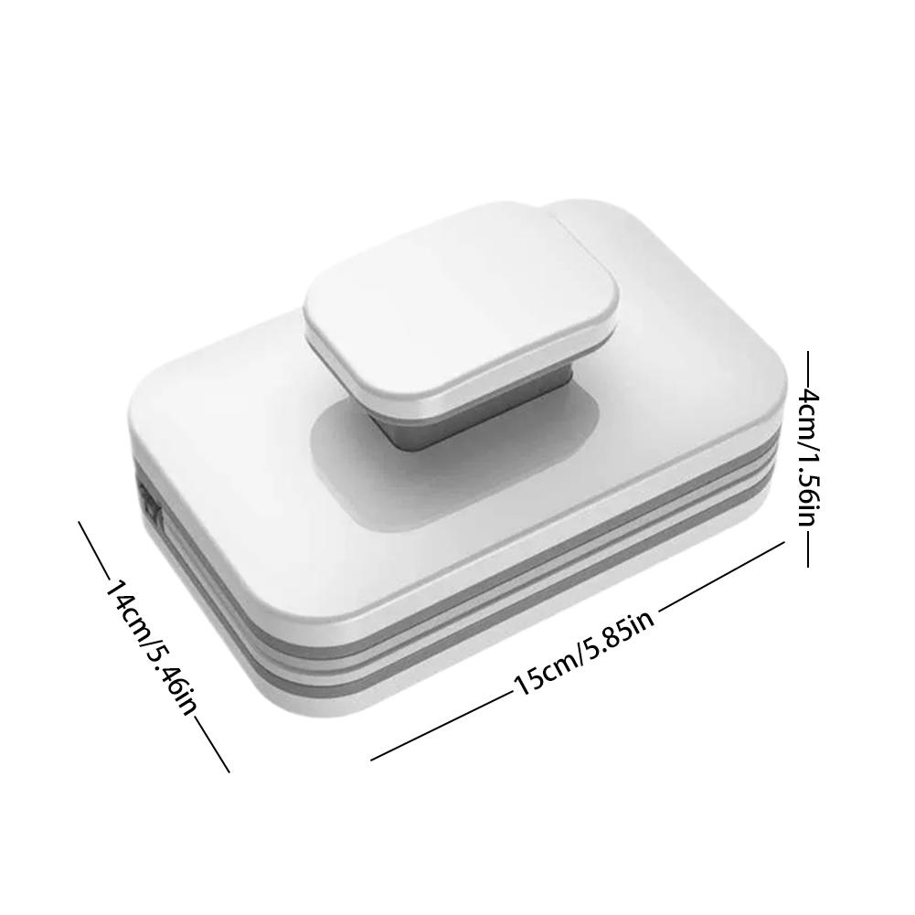 1pcs Glass Cleaning Double Sided Magnetic Window Cleaner For High Rise Building Indoor Outdoor Strong Suction Glass Wiper Tools