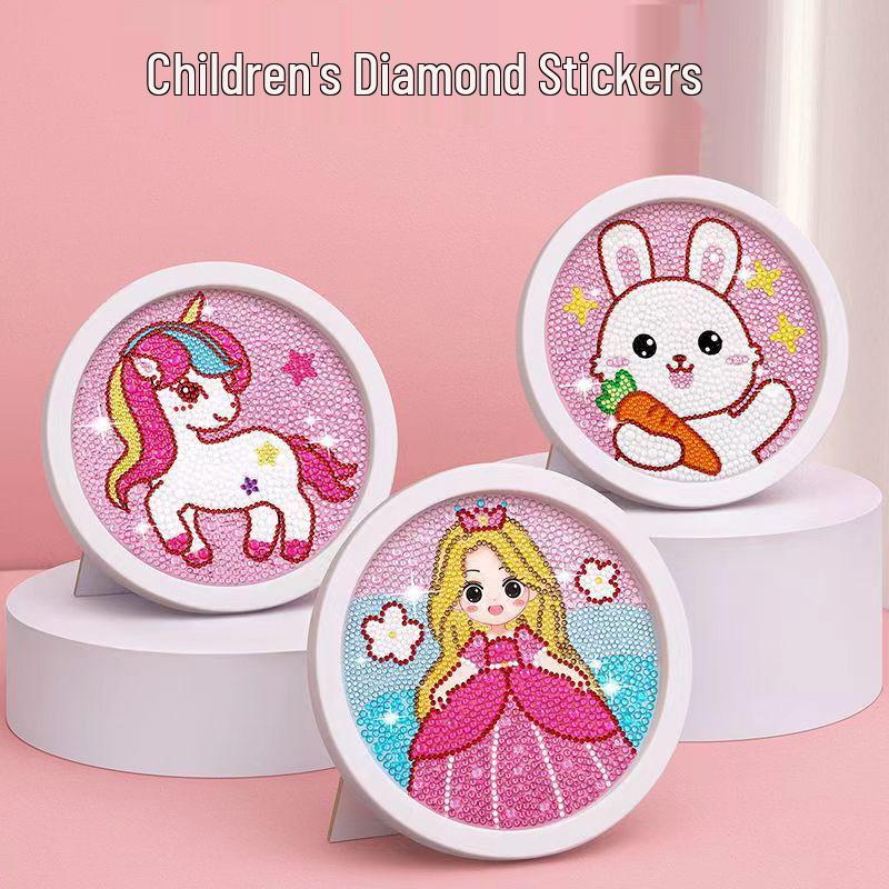 Nouveau Sticker Strass DIY 2024 Peinture Diamant Jouet pour Enfants - Kit Créatif pour Filles