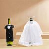 Ceremonial Dress Wedding Wine Bottle Cover Exquisite Wine Bottle Bag  Bedroom Living Room