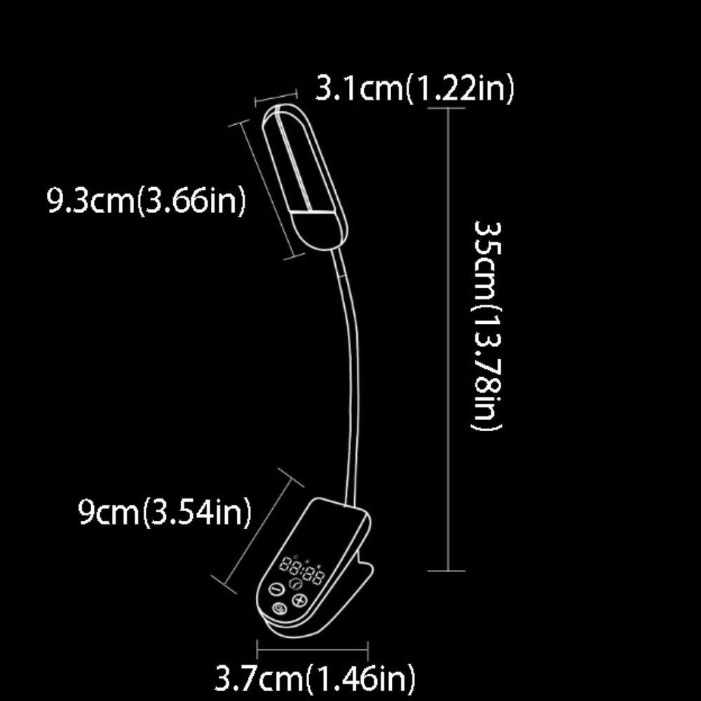 Portable Design Reading Light USB Rechargeable Desk Lamp Rechargeable Book Holder Light Reading
