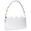 Michael Kors Bradshaw Leather Shoulder Bag, Crossbody Bag, Handbag Small Women's White 30T1G2BL1I-WHITE-COMBO