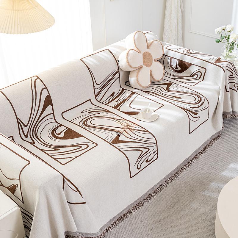 

Чехол для дивана из шенилла с защитой от царапин и скольжения для кошачьего туалета, цельный, всесезонный, подушка для дивана, ткань для дивана 90*90cm