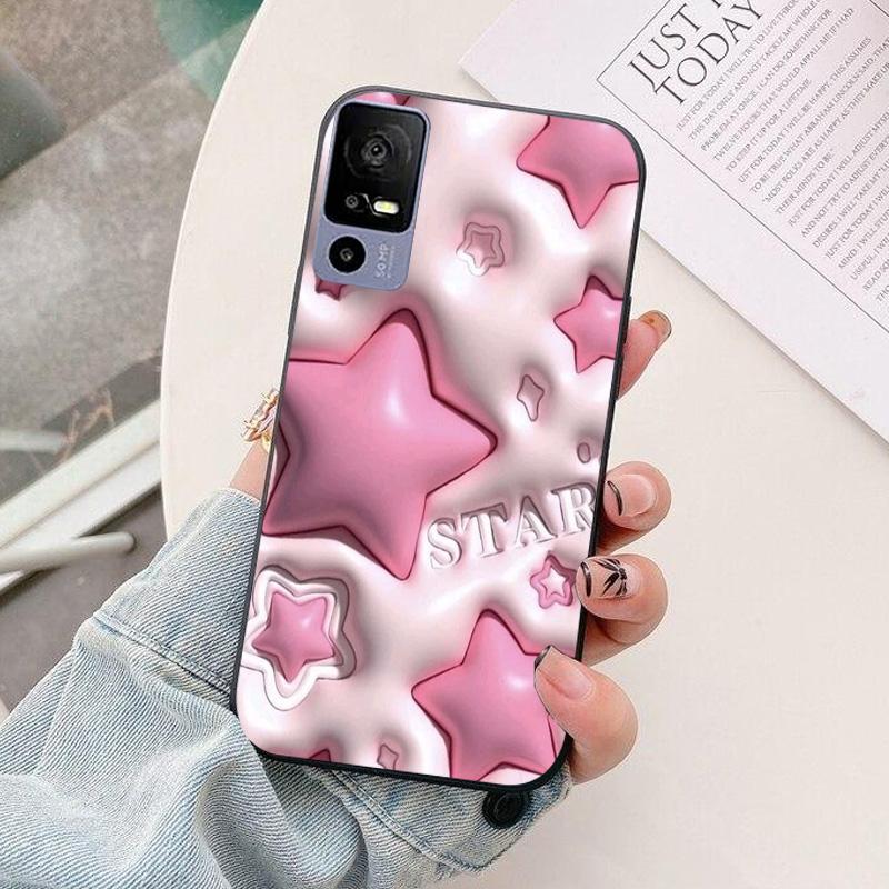For TCL 40 R 5G Phone Case T771K astronaut Silicone Camera Protection Back Cover For TCL 40R 5G T771H Funda Coque TCL40R