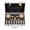 Digital Hydraulic Pressure Test Coupling Kit, 700 Bar Pressure Gauge Manometer Tester with 2 Gauges, 9 Test Couplings, 2 Quick-Release Couplers, 2