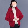 Women's Plus Size Hooded Fleece Coat - Double-Sided Velvet Sweatshirt, Warm Winter Pajamas