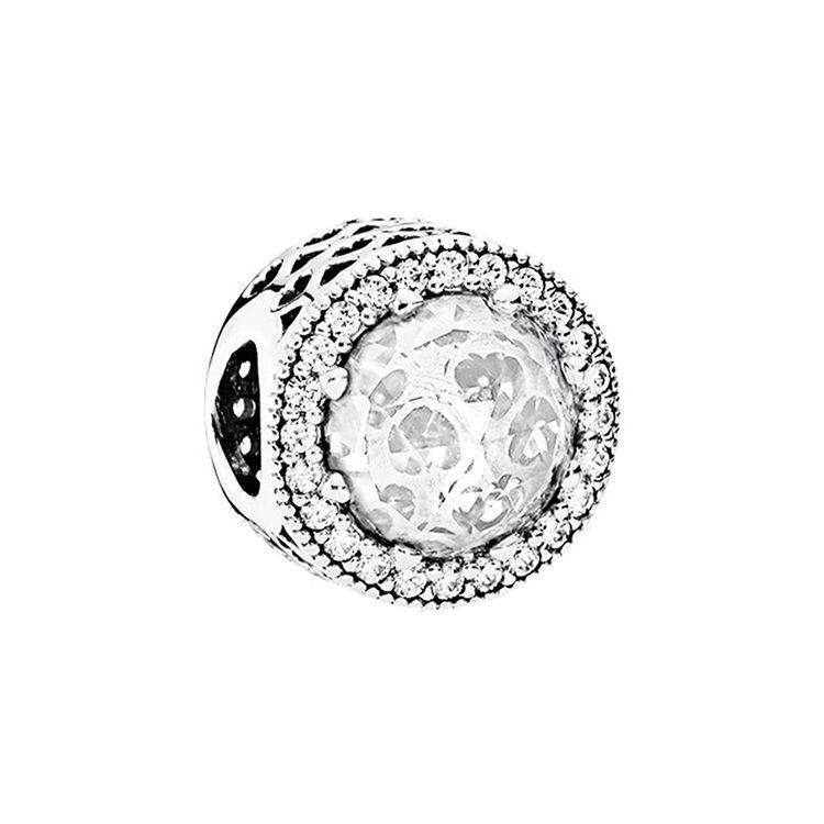 Pandora Shining Transparent Pendant Women Accessories 791725CZ Box,Silver