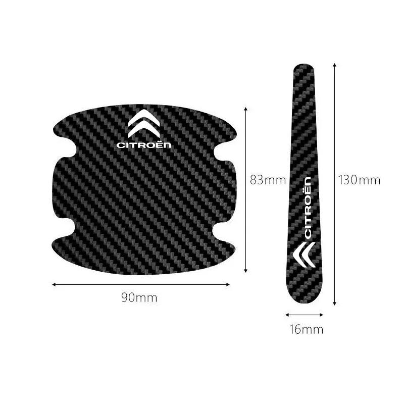 CCV2 Car Door Bowl Anti-scratch Film Handle Protective Sticker for Citroen Emblem DS3 C3 C4L Xsara Berlingo C2 C5 C1 Jumper Picasso