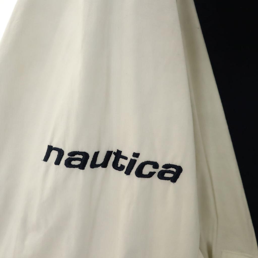 Nautica 90s Old Zip Jacket L White System Reversible Men's Used