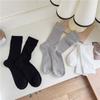 Female Spring and Summer Thin Style Pure Cotton Hemp Medium Tube Moon Cotton Socks